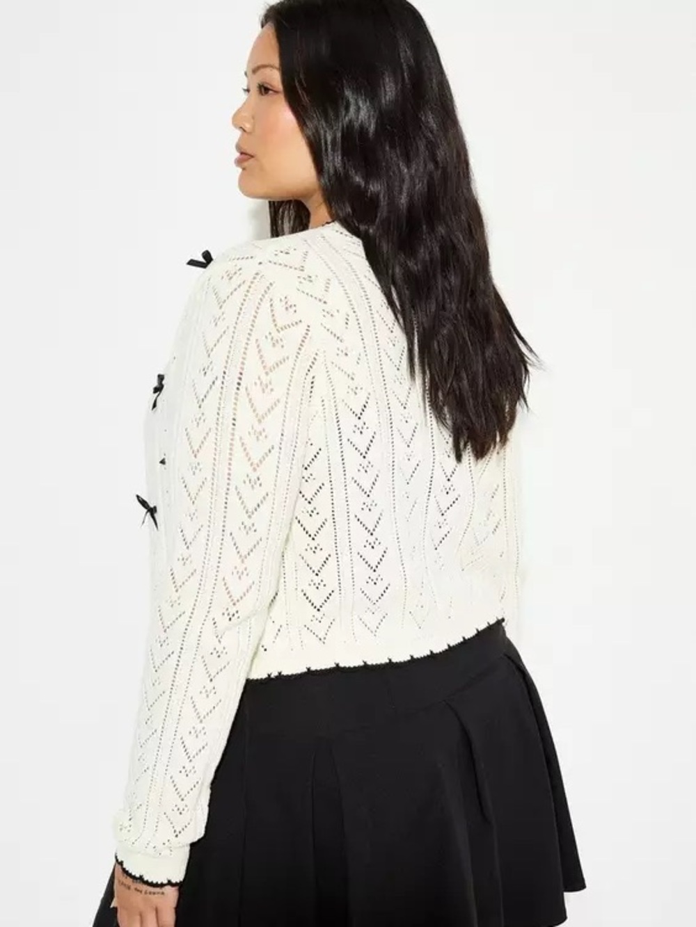 Torrid LoveSick Dainty Bow Cardigan NWT - Picture 3 of 3